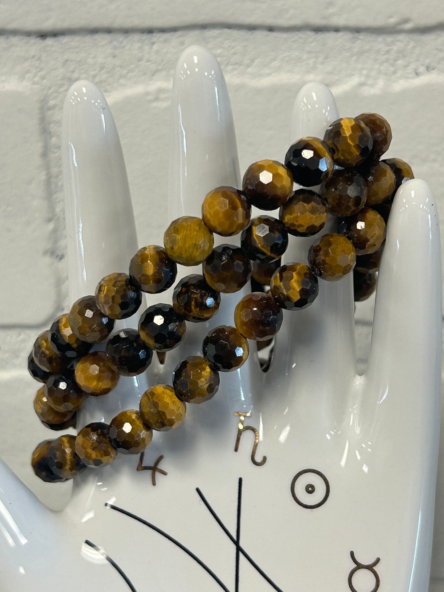 Faceted Tiger’s Eye Bracelets