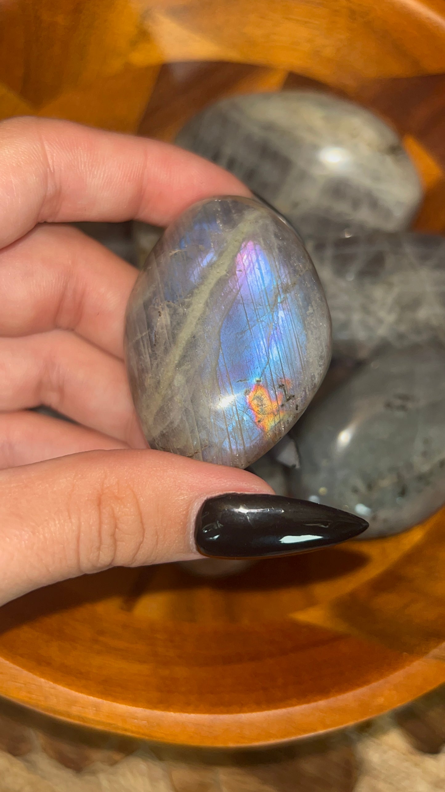 Sunset Labradorite Palmstones 🌅