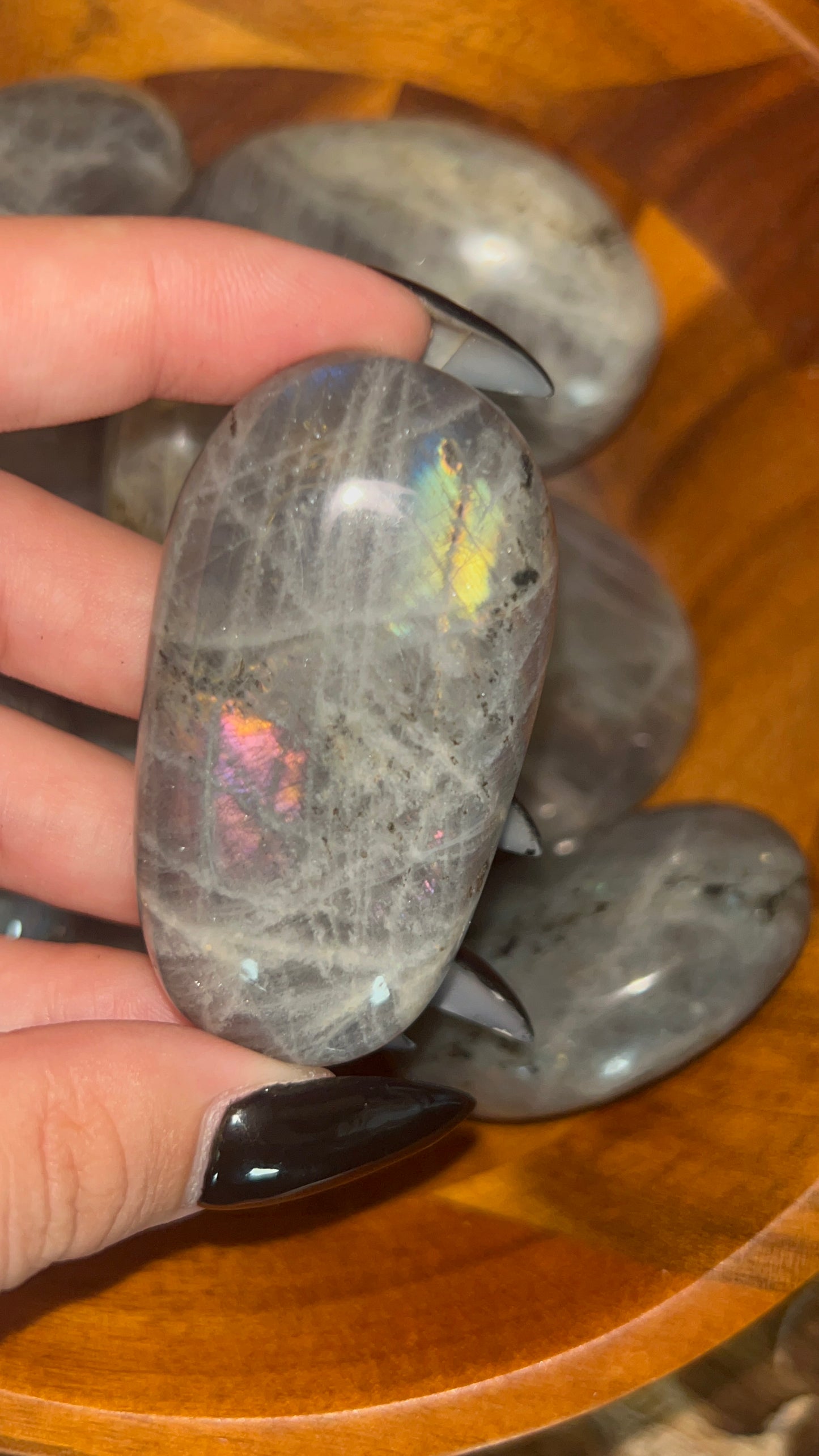 Sunset Labradorite Palmstones 🌅