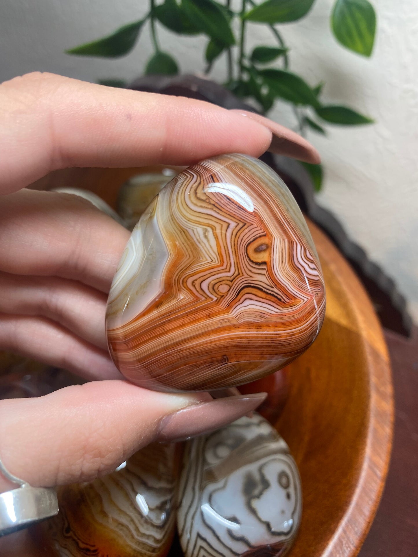 1.5” - 3” Sardonyx Palm Stones