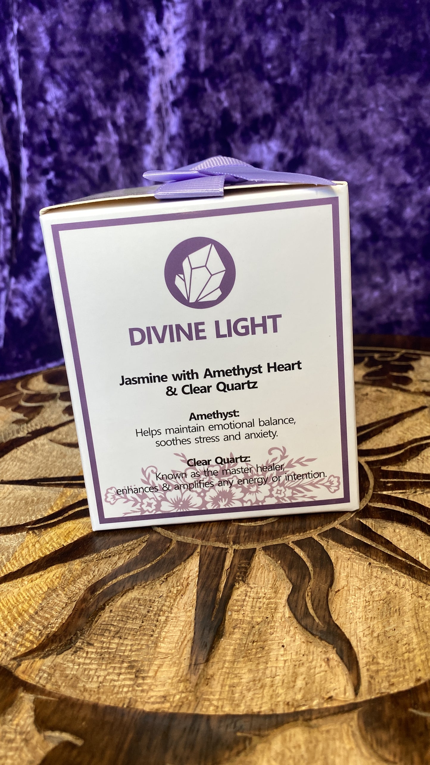 Divine Light Crystal Candle