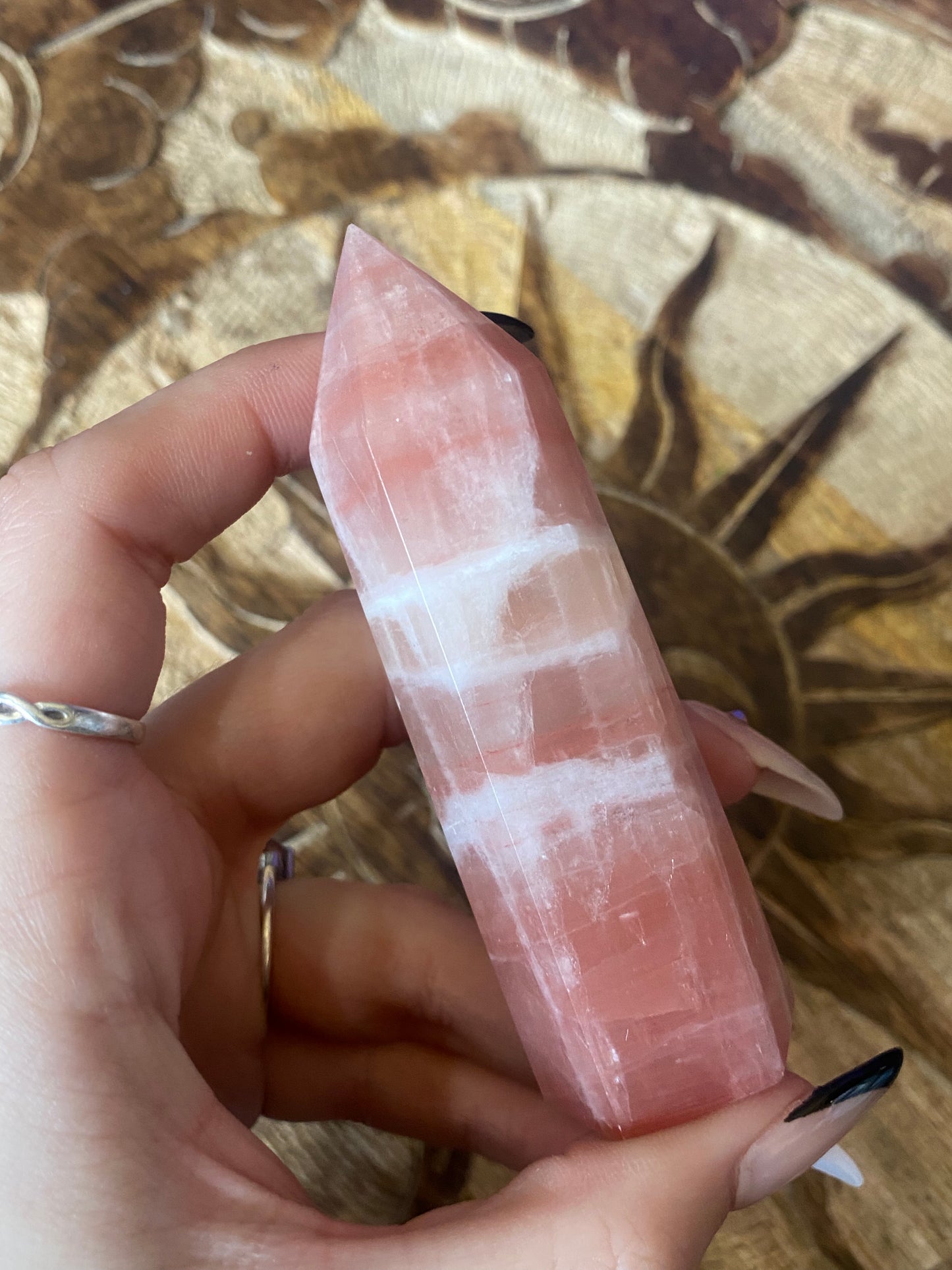 Strawberry Calcite Towers (set 2/2)