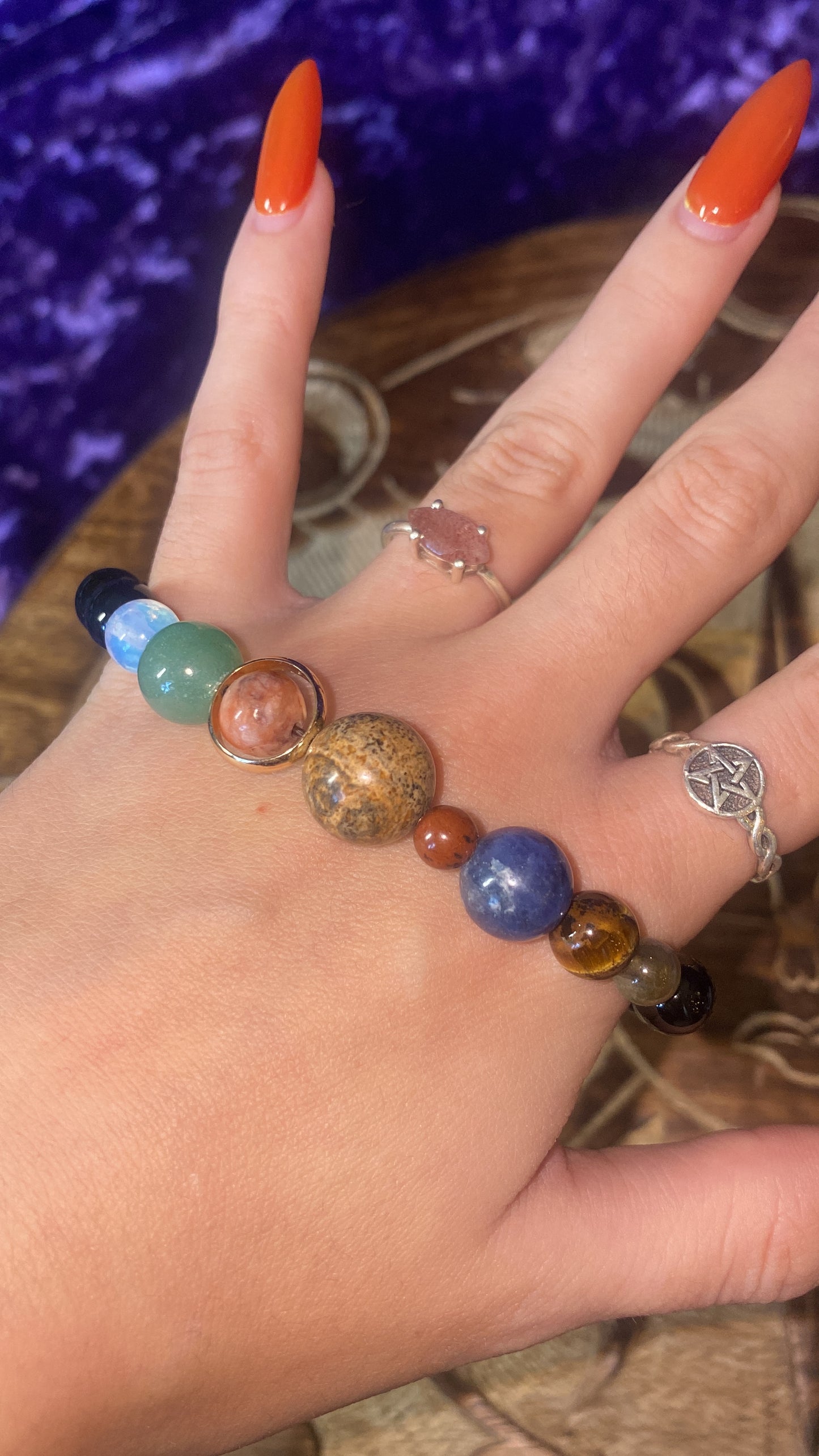 Solar System Crystal Bracelets