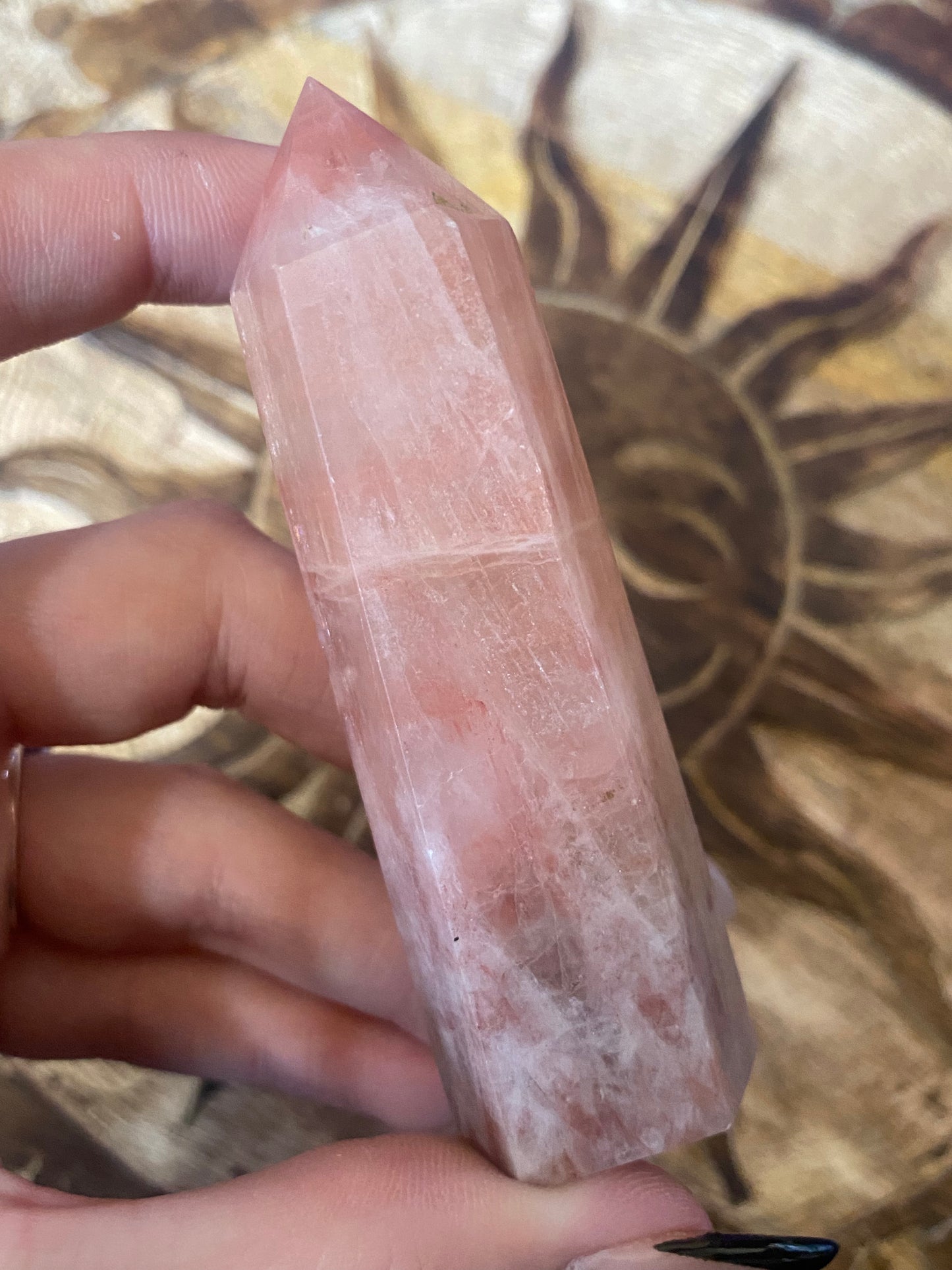 Strawberry Calcite Towers (set 2/2)