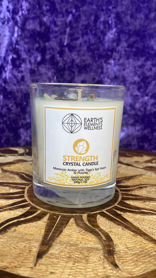 Strength Crystal Candle