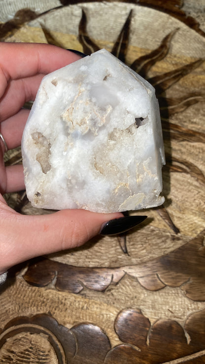 2” White Druzy Quartz Points