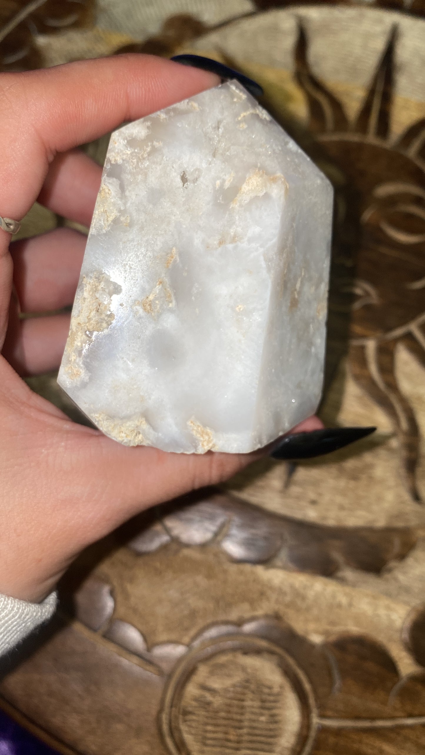 2” White Druzy Quartz Points