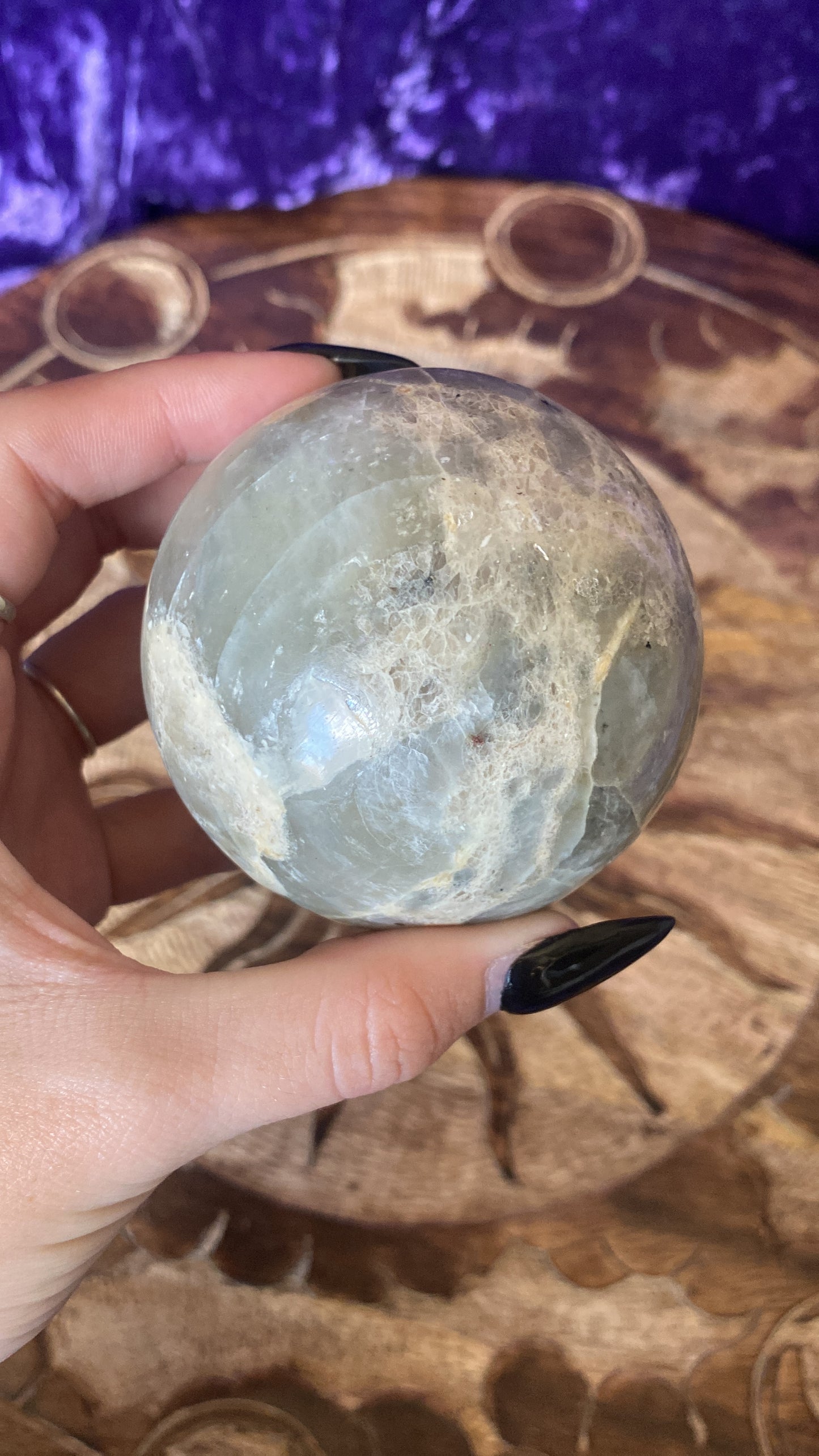 Green Moonstone Sphere