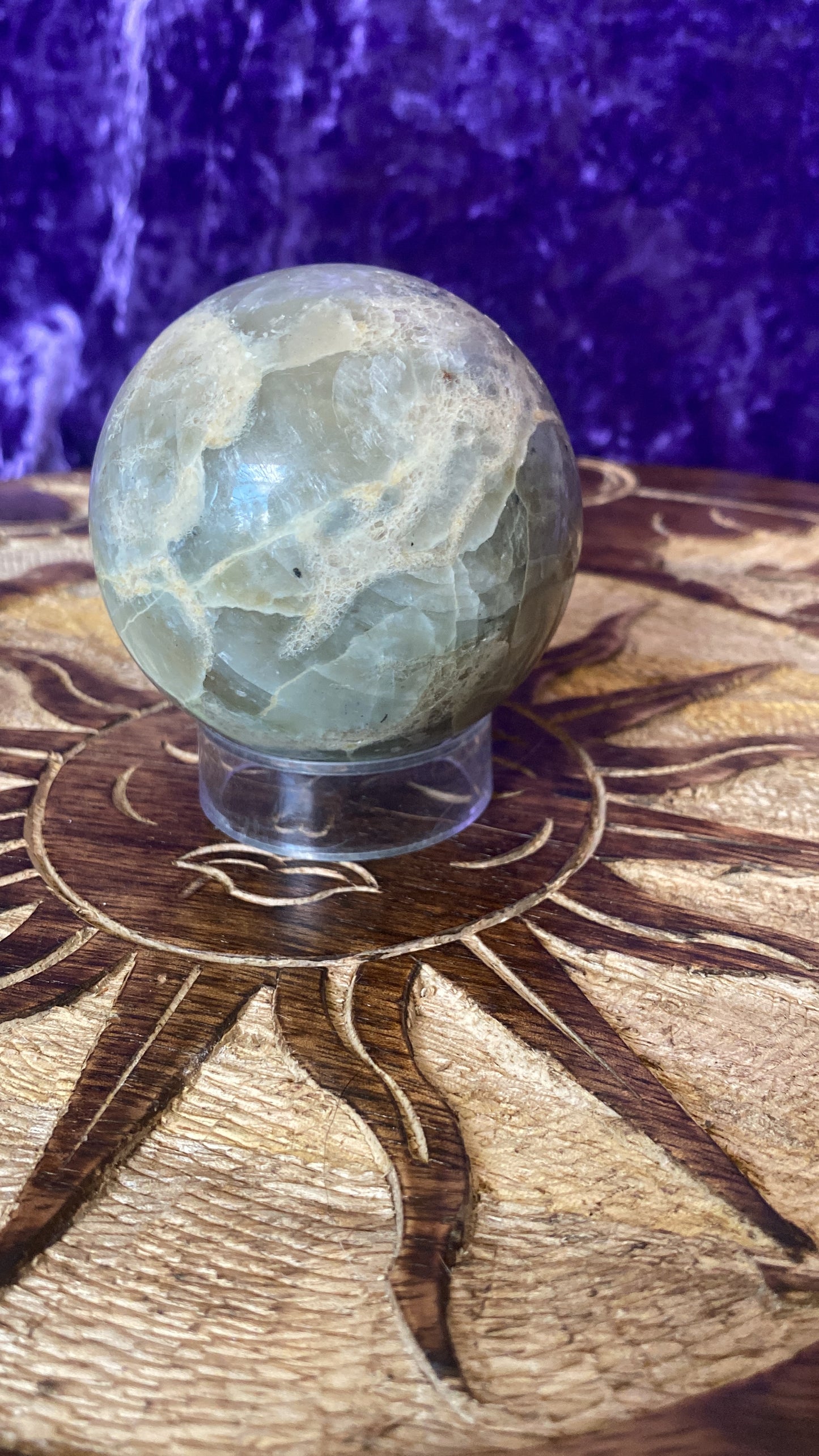 Green Moonstone Sphere