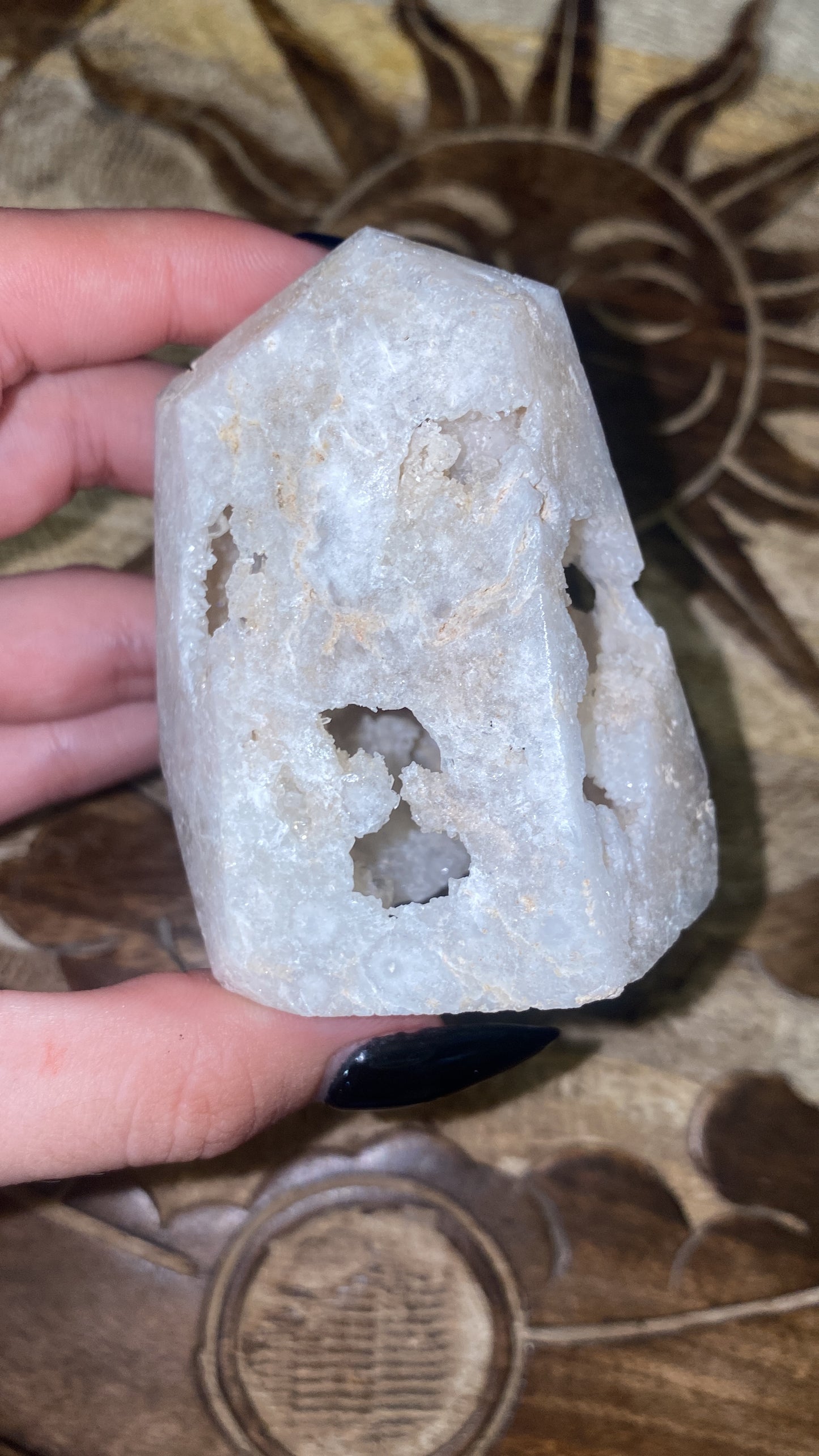 2” White Druzy Quartz Points