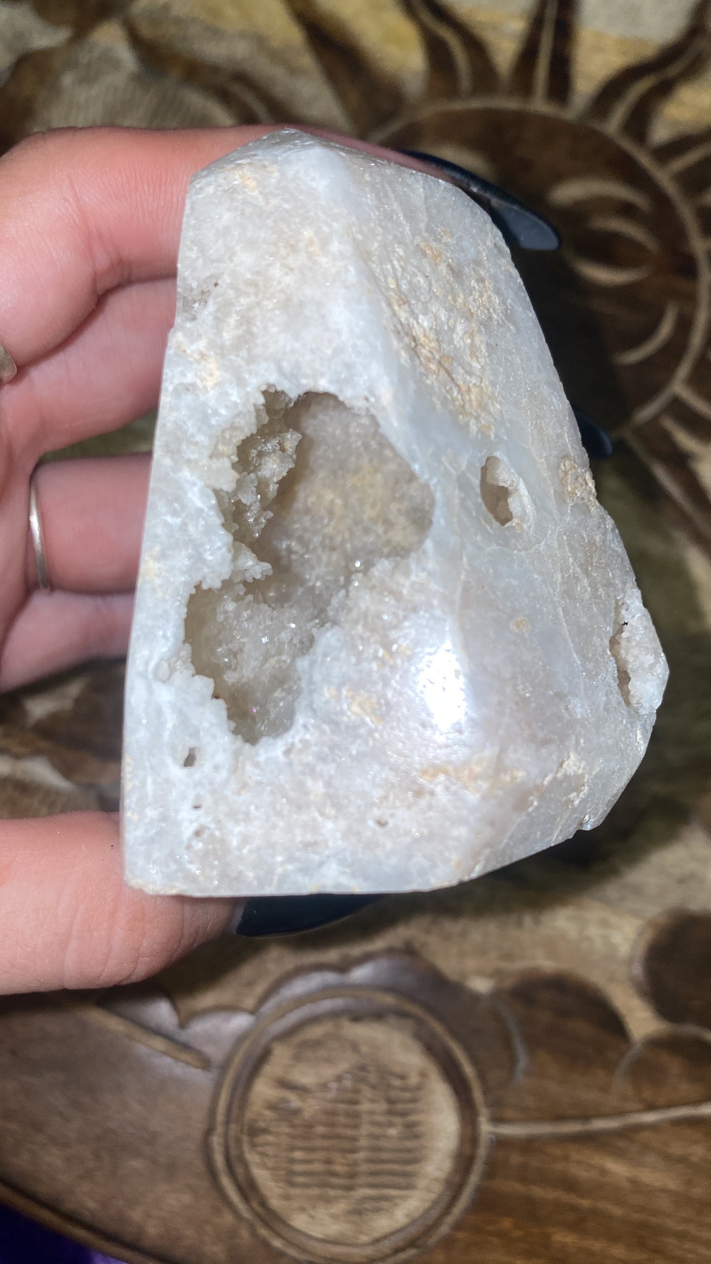 2” White Druzy Quartz Points