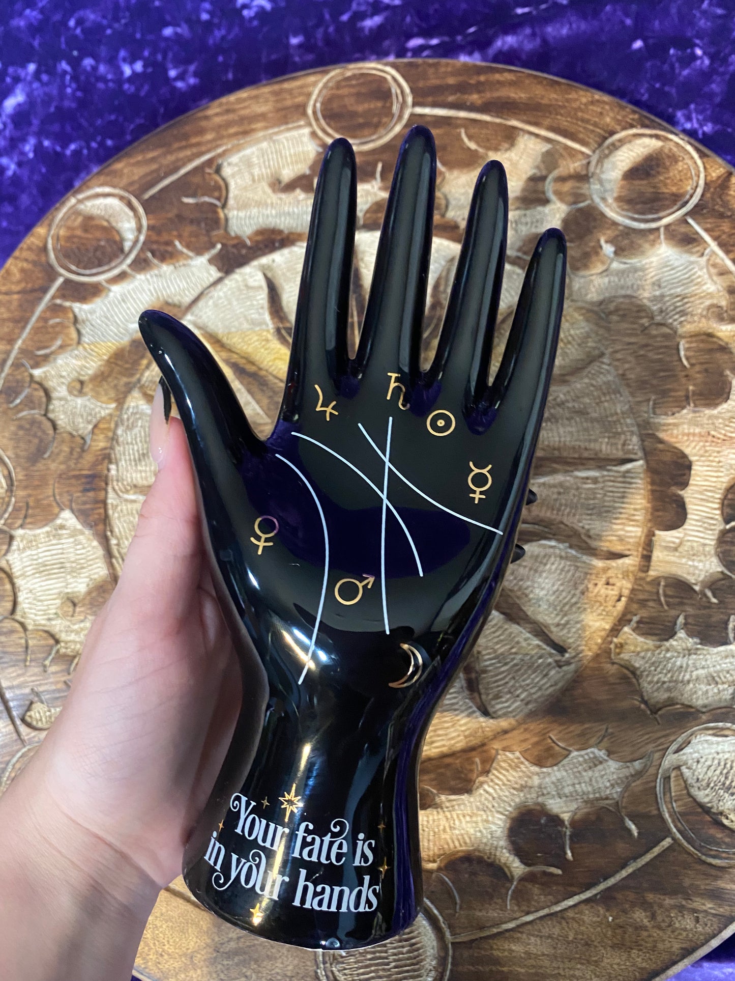 Black Palmistry Hand